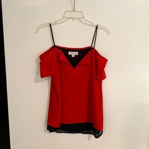 Cooper & Ella Red and Black Blouse